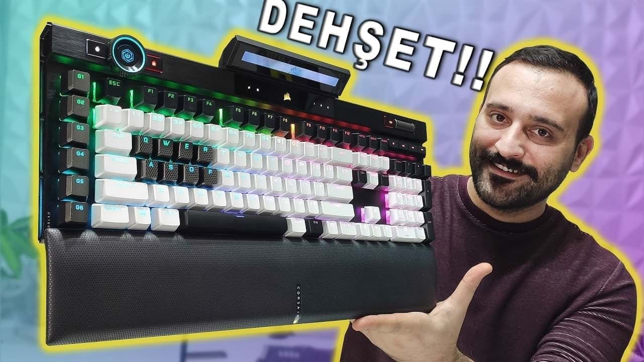 Yeni Klavye Topladım! Corsair K100 / iCUE Nexus ve Beyaz PBT Tuş