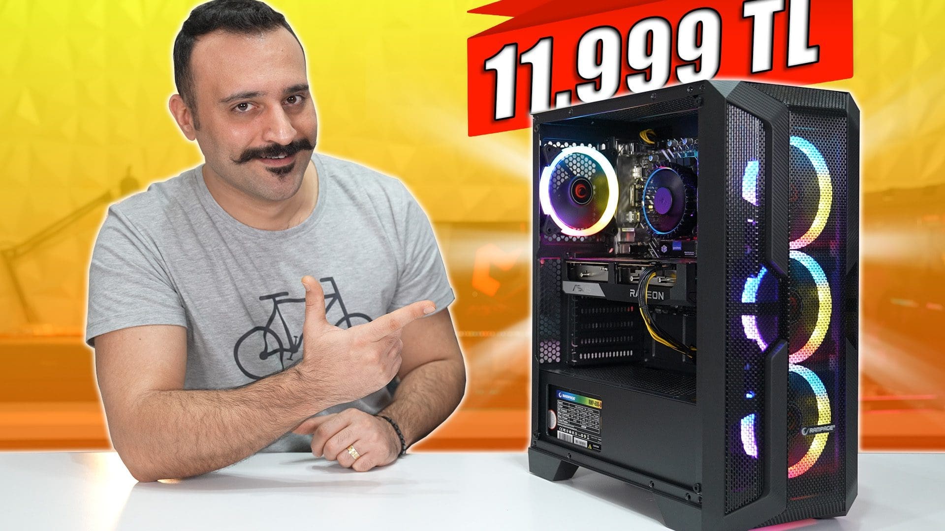 11.999 TL ASUS RX 6600 TOPLAMA OYUN BİLGİSAYARI - MODART X1
